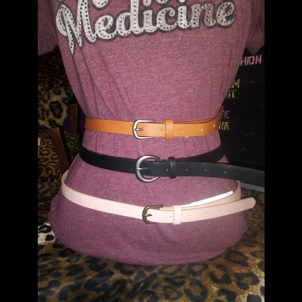 Time and Tru 3 pack belts